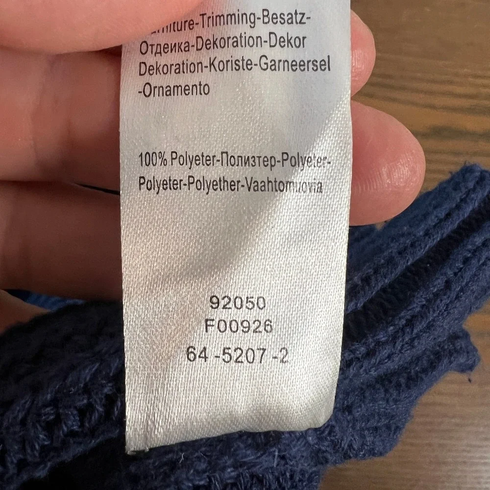 Vintage Boulder Creek Trading Co Sweater XLT‎ Blue Suede Elbow Patch